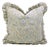 Handmade Frill Pillow Cover Elegant Ruffled Pure Linen Decorative Cushion for Sofa & Bed- 16x16 Inch For Sale