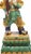 Early 20th Century Large Old Chinese Sancai Glazed Pottery Ming Guardian Warrior Figure Statue For Sale - Image 5 of 9