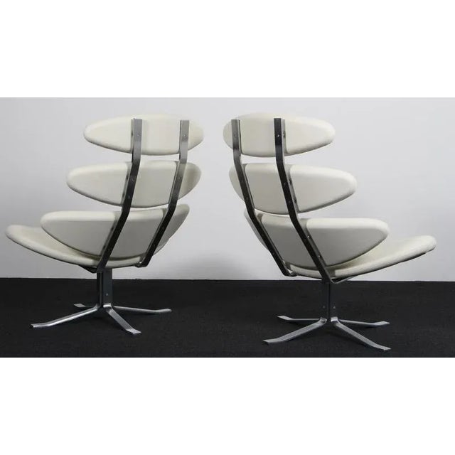 White Corona Lounge Chair by Poul M. Volther For Sale - Image 8 of 9