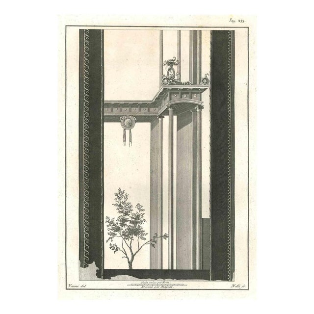 Carlo Nolli, Ancient Roman Fresco, Original Etching, 18th-Century For Sale - Image 3 of 3