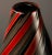 Mid-Century Modern Large Seguso Murano Glass Red and Black Striped Vase For Sale - Image 3 of 6