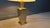 Vintage pewter table lamps with brass accents. Original lamp shades provided. Tested and ready to use with regular E27...