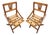 1950s George Nelson Inspired Child-Size Folding Wood Slat Chair, Pair For Sale
