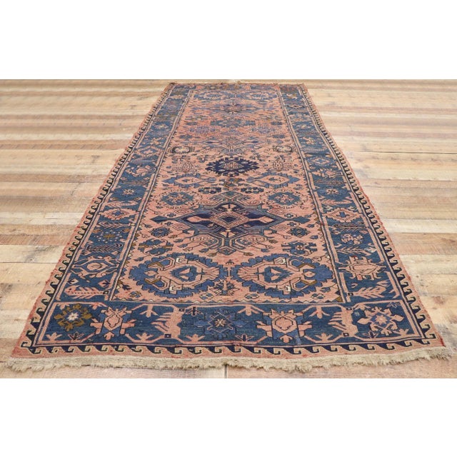 Textile Vintage Persian Soumak Rug, 05'00 X 10'10 For Sale - Image 7 of 9
