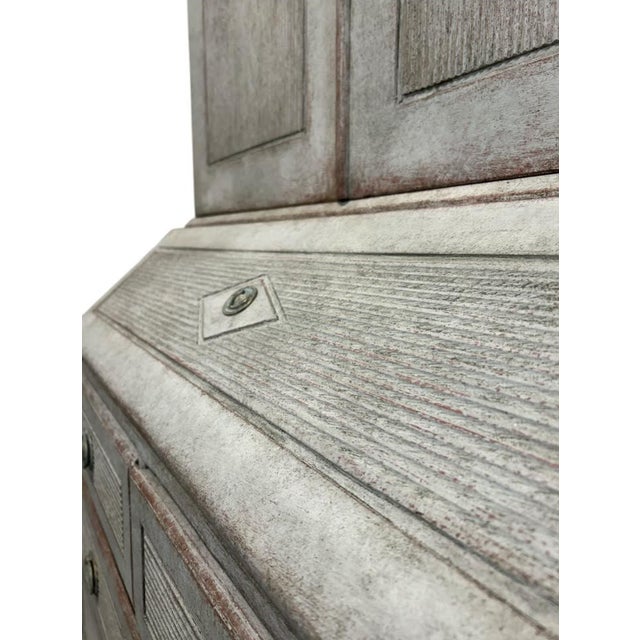 Early 19th Century Early 19th C. Swedish Secretary With Original Hardware For Sale - Image 5 of 9