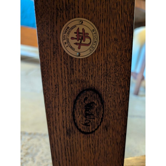 Brown Mission Classic Eastwood Chair and Footstool For Sale - Image 8 of 15