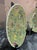 Beautiful yellow pattern marked Chinese plates.