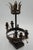 Neoclassical 1980s Pair of Black & Gold Toleware Candelabras For Sale - Image 3 of 11