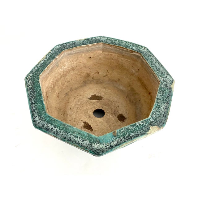 Early 20th Century Early 1900s Oversized Chinese Glazed Terracotta Planter For Sale - Image 5 of 6