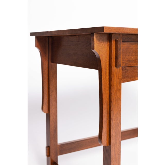 Mission Quarter Sawn Oak Writing Desk - MC For Sale - Image 9 of 11