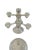 Glass Vintage Pair of Vintage Cambridge Arm Stackable Glass Candlesticks For Sale - Image 7 of 12