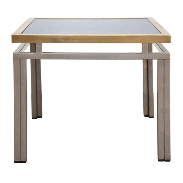 French Side Tables of Chrome and Brass by Maison Jansen (Two Available) For Sale In Austin - Image 6 of 11