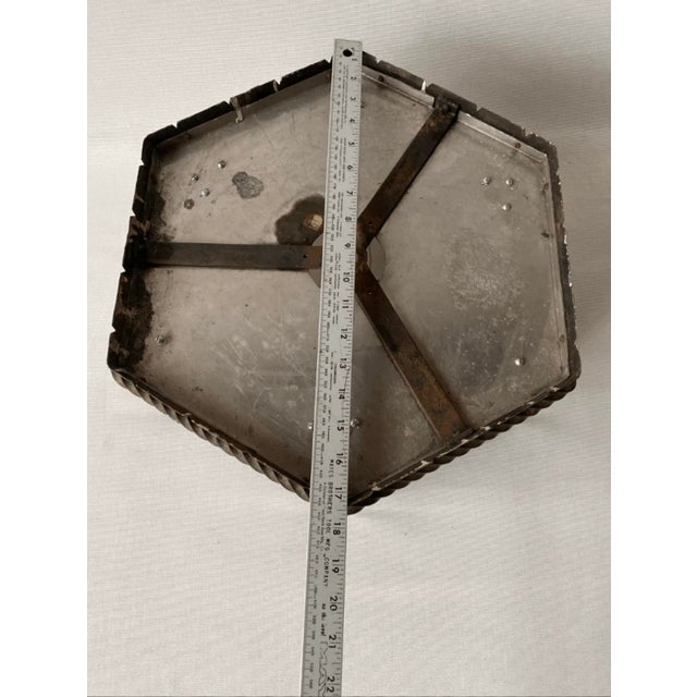 Glass Vintage Gothic Style Milk Glass Church Ceilling Light Flush Mount For Sale - Image 7 of 8