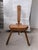 Rustic Brutalist Pine Stool, 1960s For Sale - Image 3 of 12