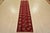 Tribal Turkmen Runner 2’6” X 9’10” Red Wool Vintage Tribal Hand-Knotted Rug For Sale - Image 3 of 11