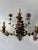 19th Century Big Italian Tole and Porcelain Flowers Polychrome Sconces 3 Lights For Sale - Image 4 of 10
