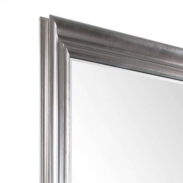 2020s Oversized Tierney Silver Leafed Mirror For Sale - Image 5 of 11