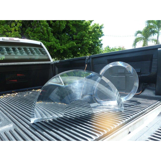 Alessio Tasca Alessio Tasca for Fusina Italian “Yo Yo & Arch” Lucite Sculptures - Set of 2 For Sale - Image 4 of 12