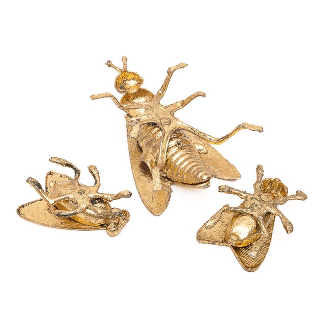 Gilt Brass Ashtrays, 1930s, Set of 3 For Sale - Image 4 of 7