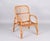 Wood Mid-Century Italian French Riviera Rattan and Bamboo Armchair, 1960s For Sale - Image 7 of 15