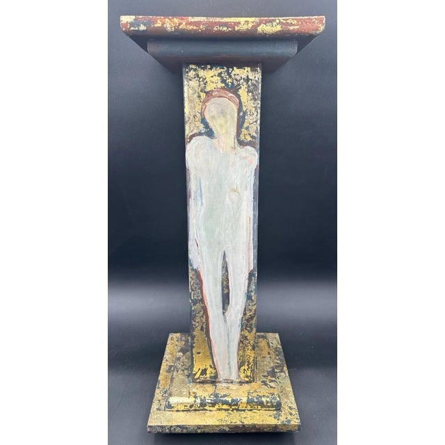 Measures approximately 23 1/8 inches tall and 9 1/4 inches square. Fantastic and rare example of Selina Trieff’s art...