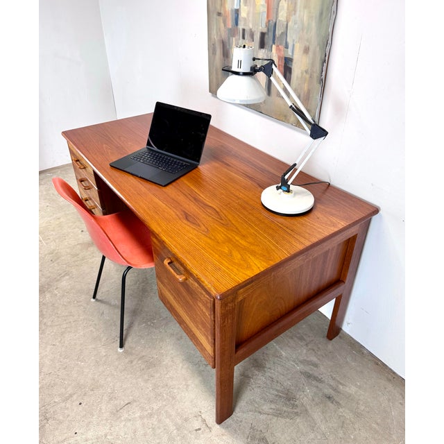 1970s 1970’s Mid Century Danish Modern Teak Desk by Vi-Ma Mobler For Sale - Image 5 of 12