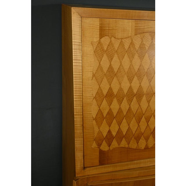 Tan Art Deco Lemon Tree Secretary, 1950s For Sale - Image 8 of 18