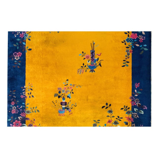Early 20th Century Chinese Art Deco Rug For Sale In Chicago - Image 6 of 14