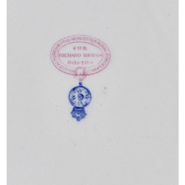 Mid 19th Century Four Royal Worcester Hand Painted English Porcelain Serving Dishes 1870's - a Set of 4 For Sale - Image 5 of 10