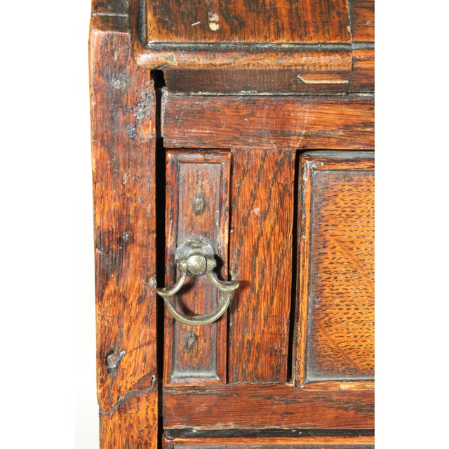 George III Oak Slant Top Desk For Sale - Image 13 of 15
