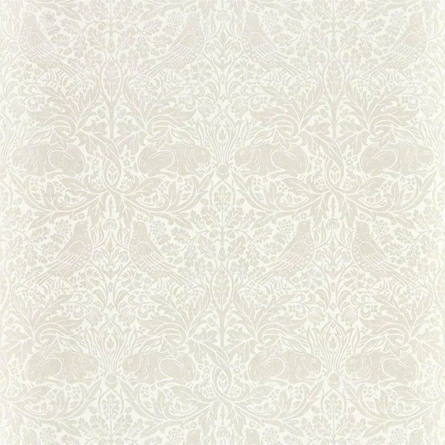 Morris & Co Pure Brer Rabbit Wallpaper in White Clover - a Sample For Sale