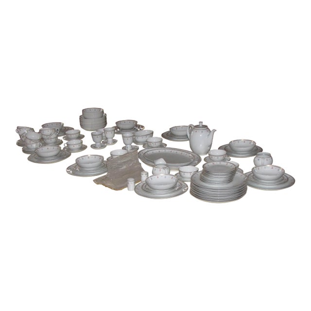 1930s Arzberg Art Deco Full Dinnerware Set - 109 Pieces For Sale