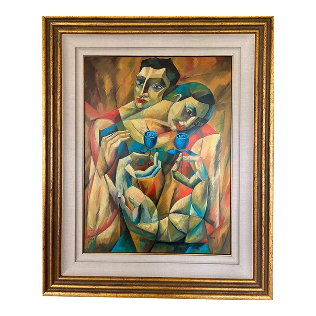 1990s Yuroz "The Preservation of Love" Artist Proof Ap 15/25 Signed Serigraph on Canvas, Framed For Sale