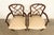 1980s Kindel Furniture Style Federal Carved Mahogany Armchairs, Pair For Sale - Image 5 of 14