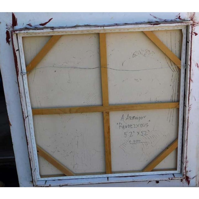 "Rendezvous" by Anton Arkhipov Hand Singed by the Artist Original Oil on Canvas Canvas Size : 40" x 40" Framed size : 52"...