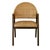 Matthew Izzo Home Walter Round Back Woven Rattan Dining Chair With Dark Wood Frame For Sale - Image 10 of 10