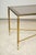 Mid 20th Century Rectangular Brass Coffee/Cocktail Table With Smoked Glass on Stretcher Base For Sale - Image 5 of 11