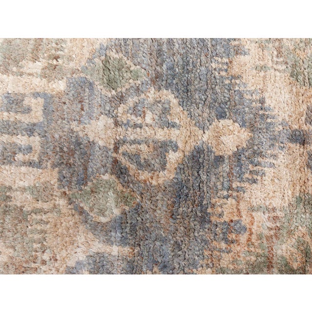 Contemporary mallow mint Abstract handmade rug by Doris Leslie Blau. Size: 12'1" × 15'0" (368 × 457 cm) Abstraction is one...