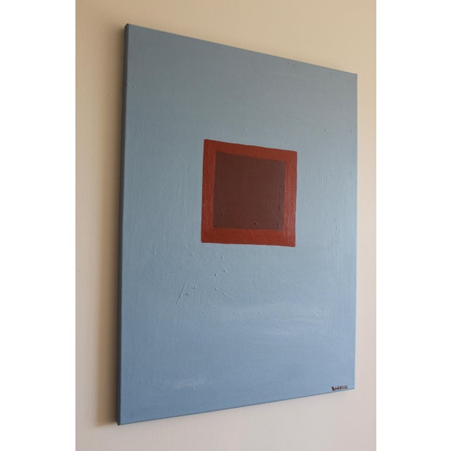 Bodasca, Silent Blue Minimalist Composition, 2026, Acrylic on Canvas For Sale - Image 6 of 8