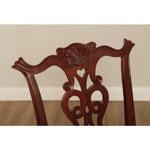 Chippendale Style Carved Mahogany Dining Chairs - Set of 10 For Sale - Image 12 of 13