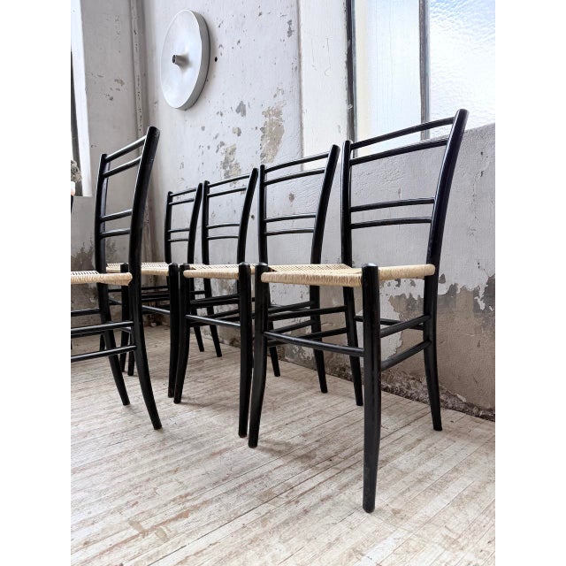 Italian Braided Rope Chairs, 1960s, Set of 6 For Sale - Image 10 of 18