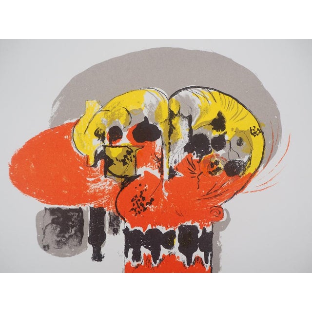 Graham Sutherland (1903-1980) Composition in Yellow and Red Original color lithograph On wove paper, 24 x 31 cm (approx. 9...