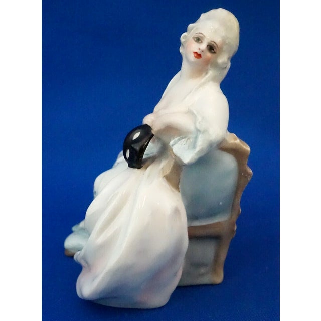 20th Century Stoneware Ceramic Couple of Lady and Dandy with Venetian Masks by Guido Cacciapuoti, Italy, Set of 2 For Sale - Image 13 of 18