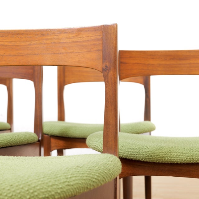 Set of Six Mid 20th Century Teak Mid Century Dining Chairs For Sale - Image 4 of 9