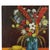R. Aerdbeyde, Flowers with Hat, 1970s, Painting on Canvas For Sale - Image 6 of 12