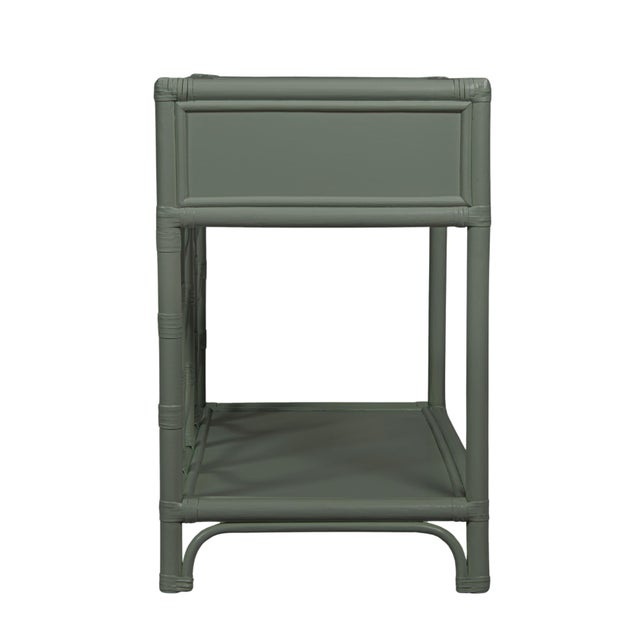 Wood Ivy Nightstand - Evergreen For Sale - Image 7 of 10