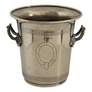 19th C Abraham Kemp Silver Plated Champagne Bucket Wine Cooler For Sale