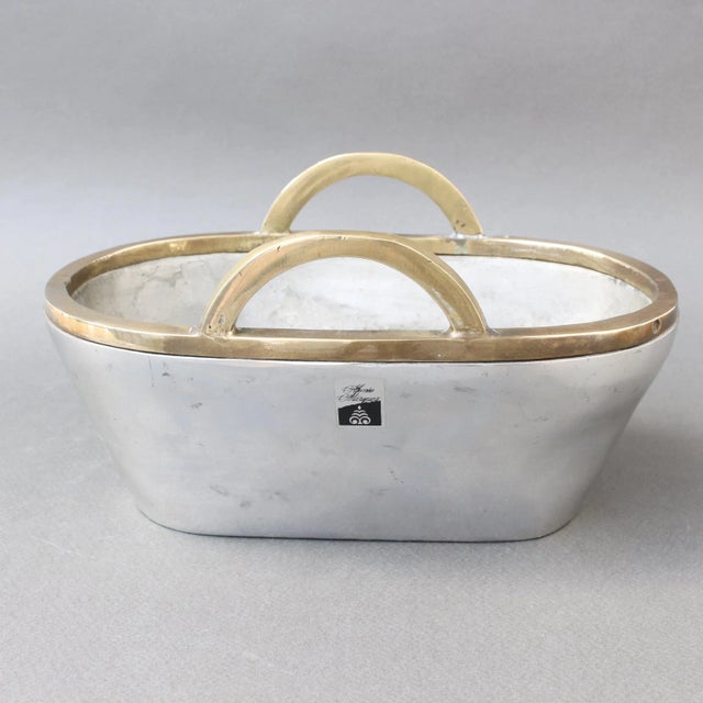 Aluminium and Bass Brutalist Style Vide-Poche by Alfonso Marquez, 1970s For Sale - Image 9 of 11