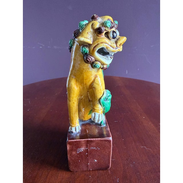 Chinese Chinese Vintage Foo Dog. Female. For Sale - Image 3 of 12