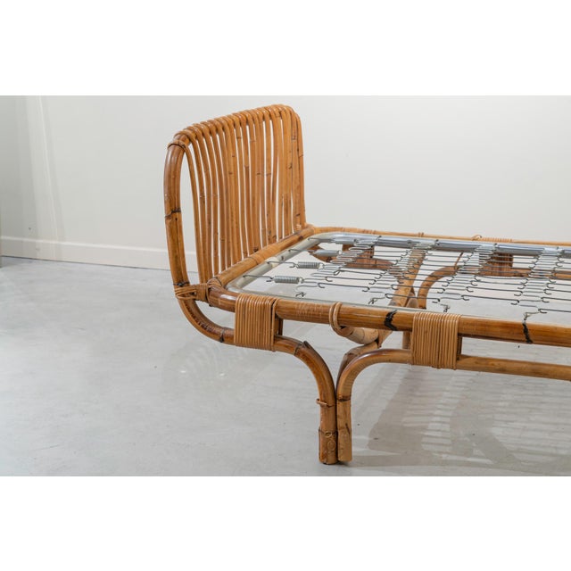 Mid-Century Modern Italian Bamboo Bed or Daybed, 1960s For Sale - Image 3 of 12